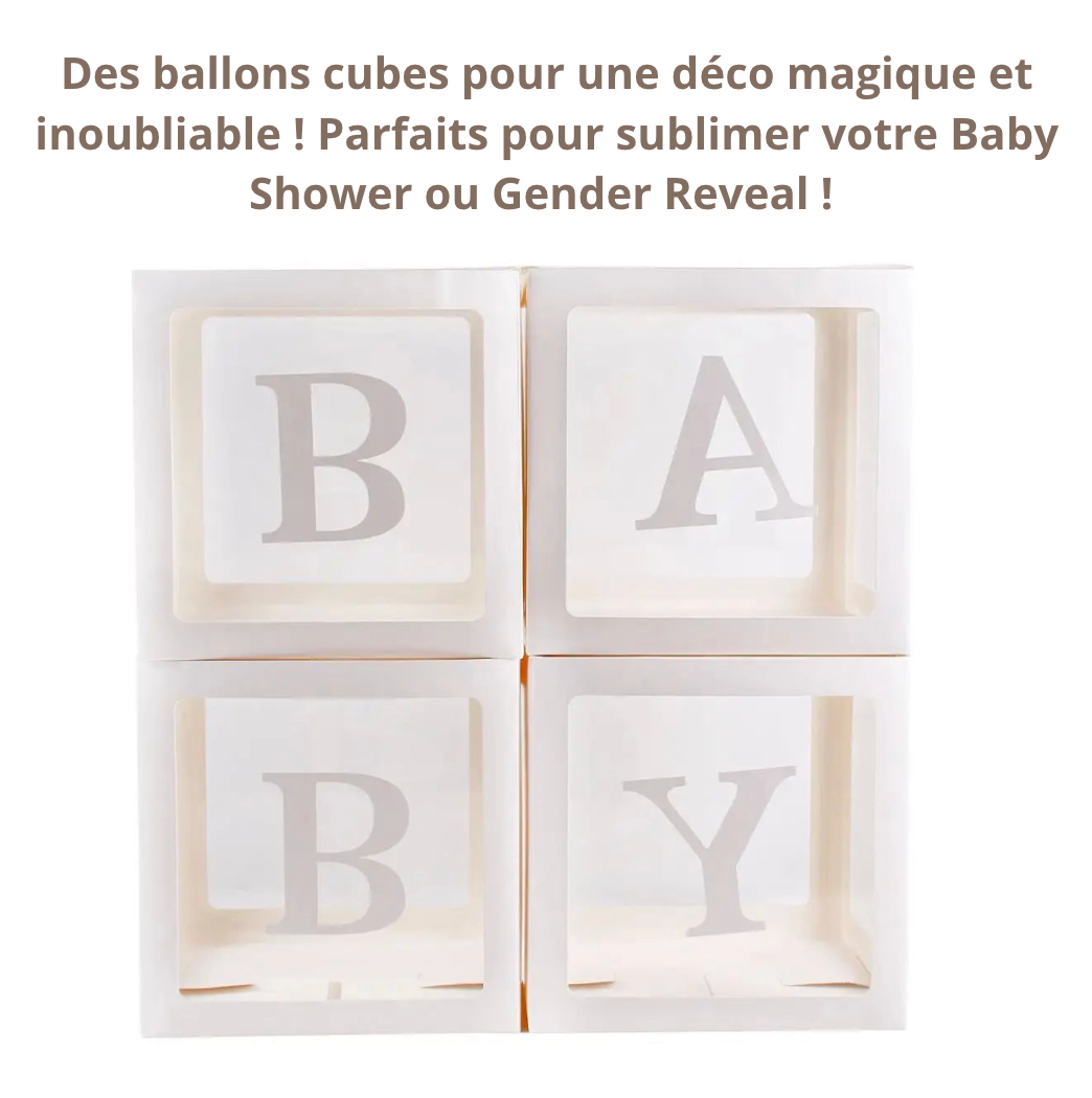 4 cubes à ballons BABY