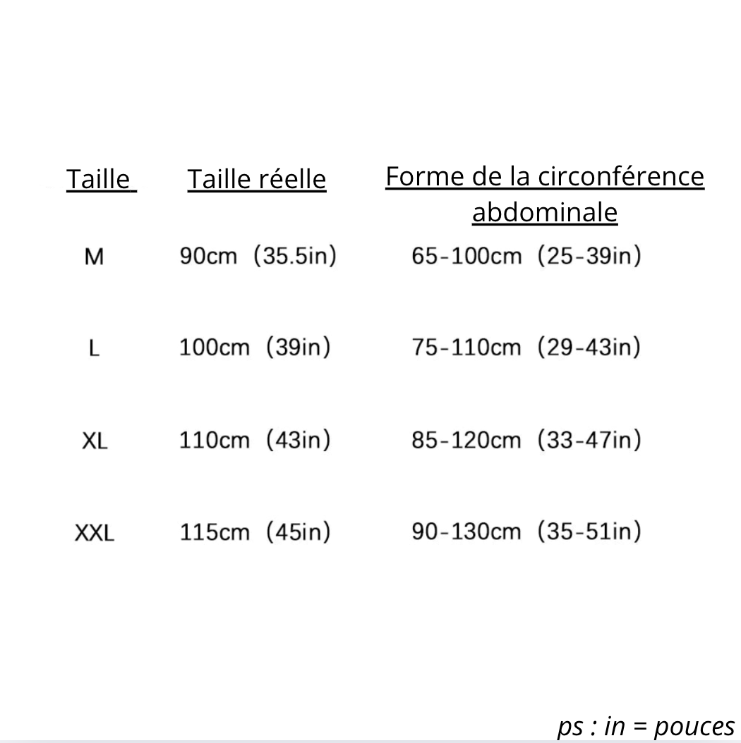 Ceinture ventre Postpartum
