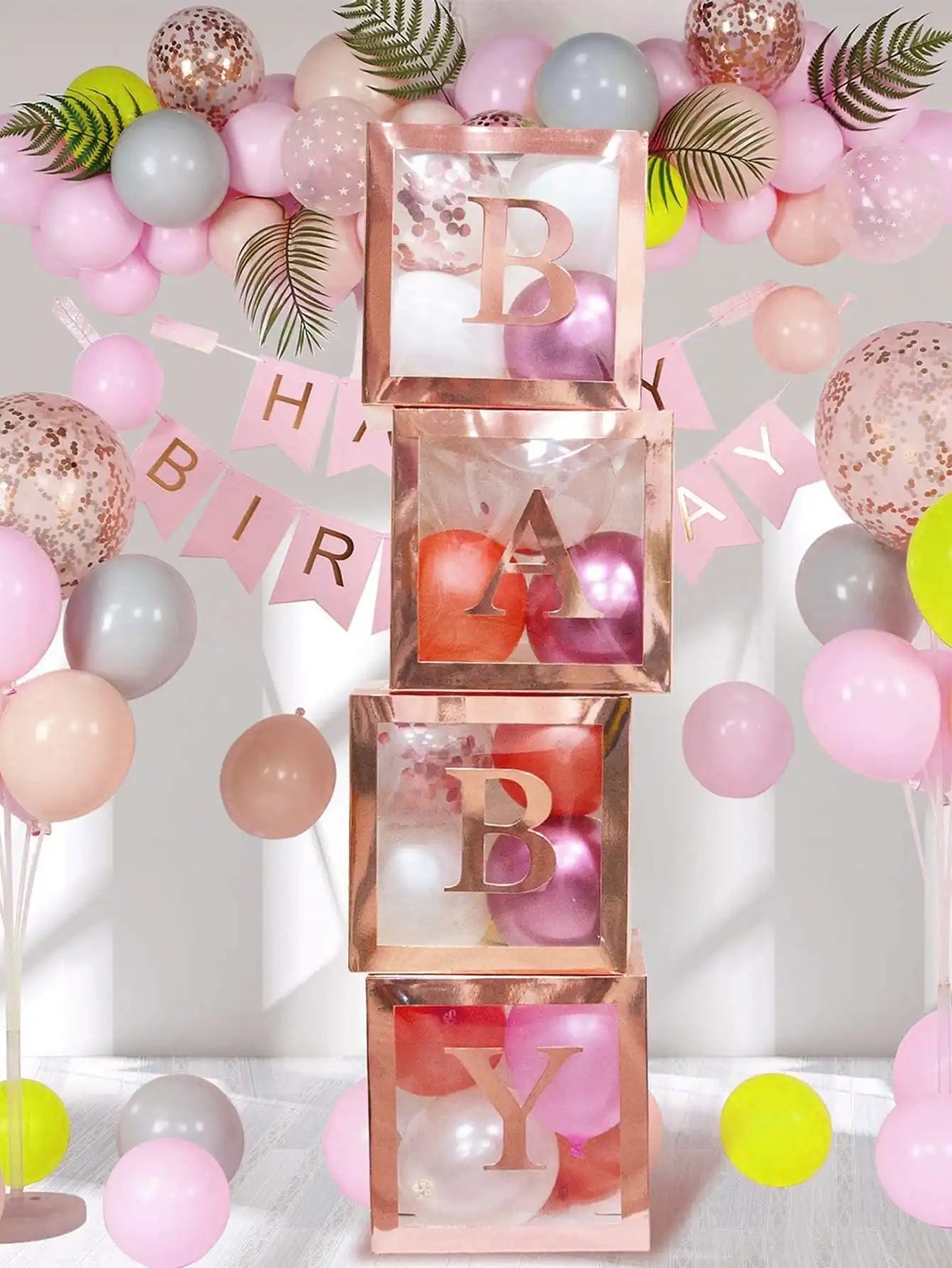 4 cubes à ballons BABY