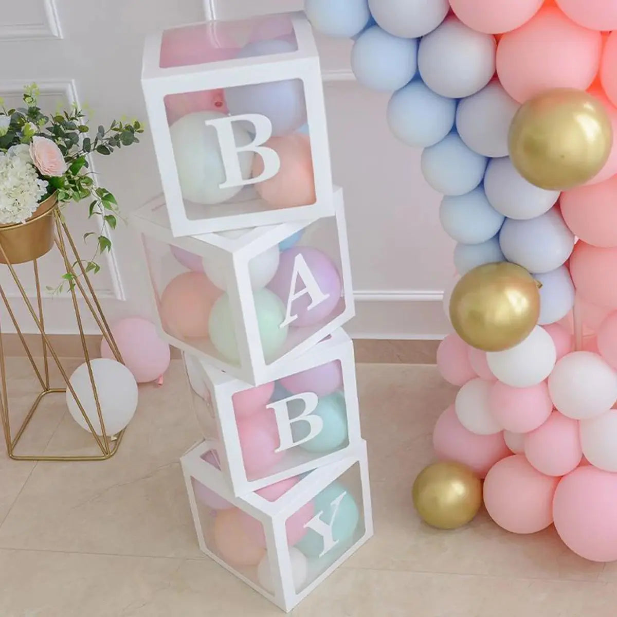 4 cubes à ballons BABY