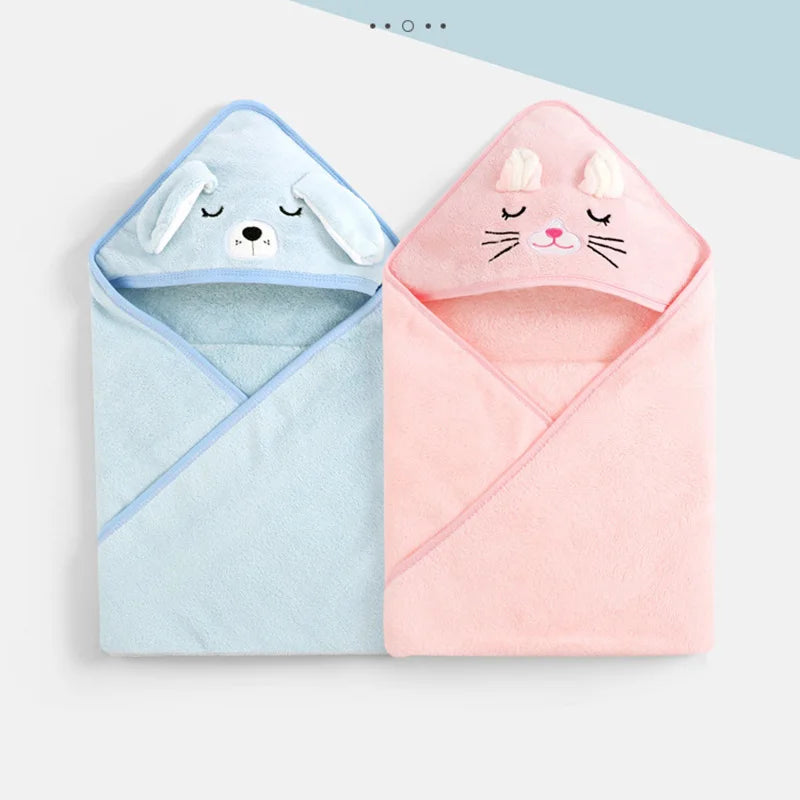 Serviette de bain douce à capuche