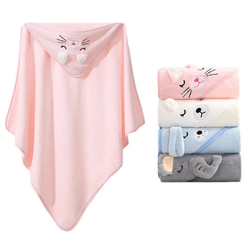Serviette de bain douce à capuche